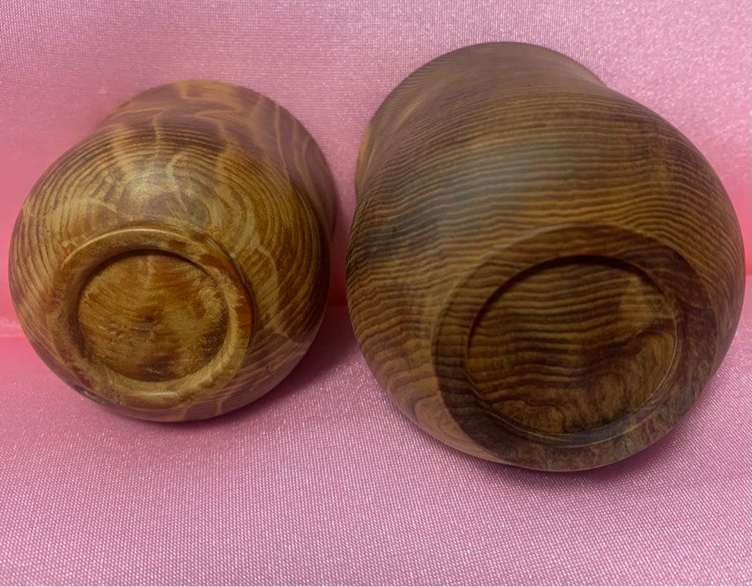 ☆縁起良い物は良い！虎模様屋久杉ペア湯呑み☆
