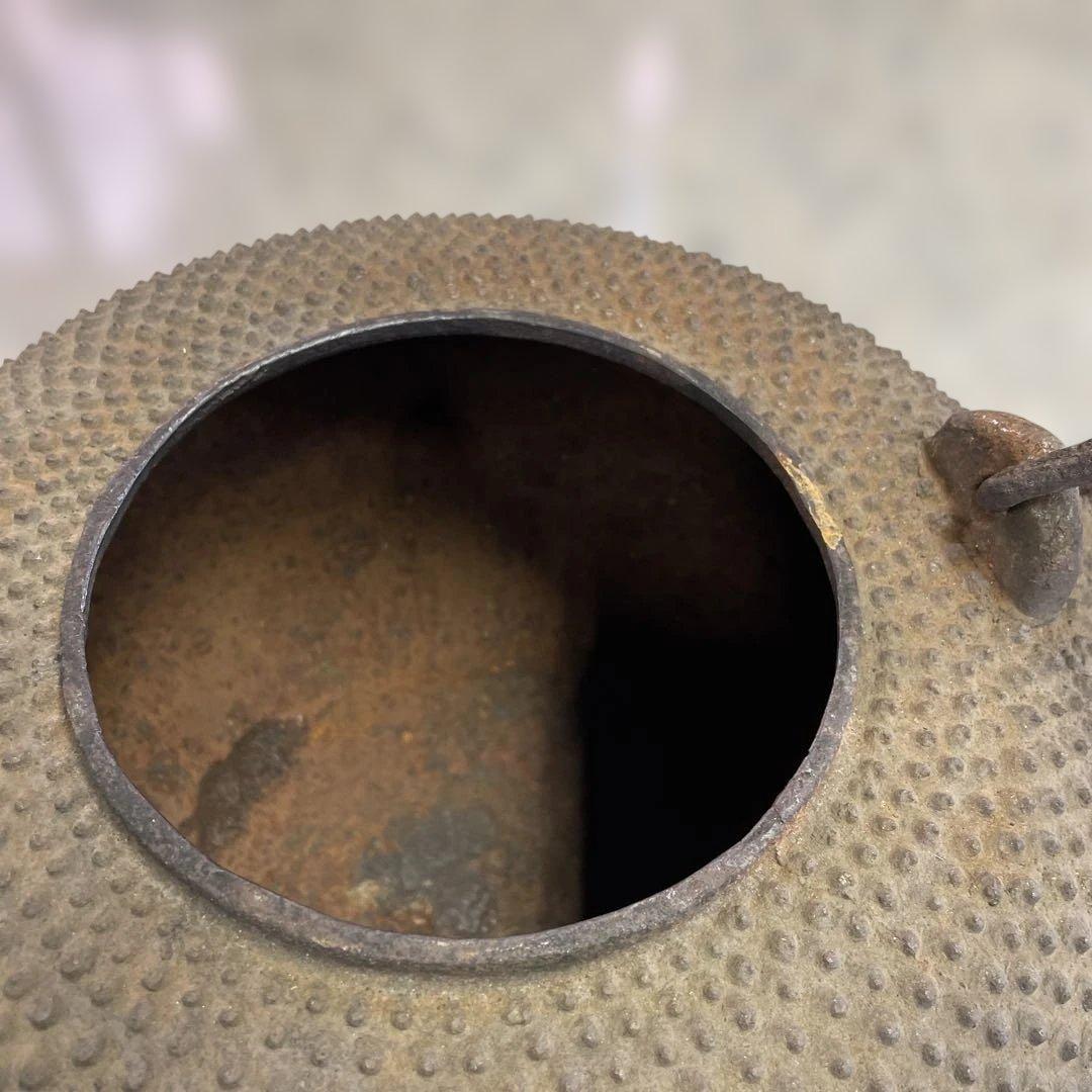 ★鉄瓶 骨董品 時代物 伝統工芸品 茶道具 アンティーク 昭和レトロ 鉄器 格安