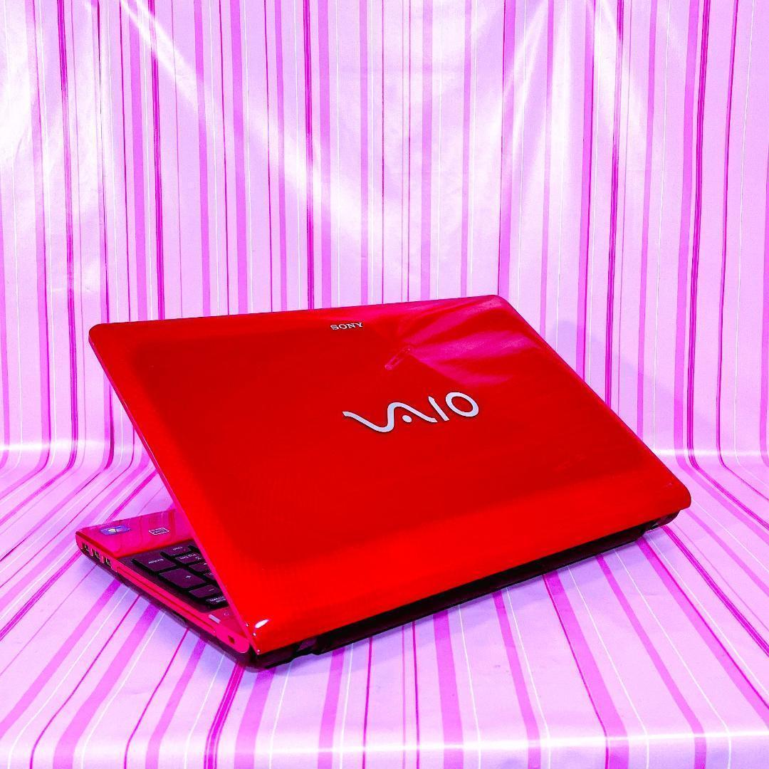 ✨人気ピンクのVAIO✨Windowsカメラ付VDやＣＤも聞ける✨ノートパソコン