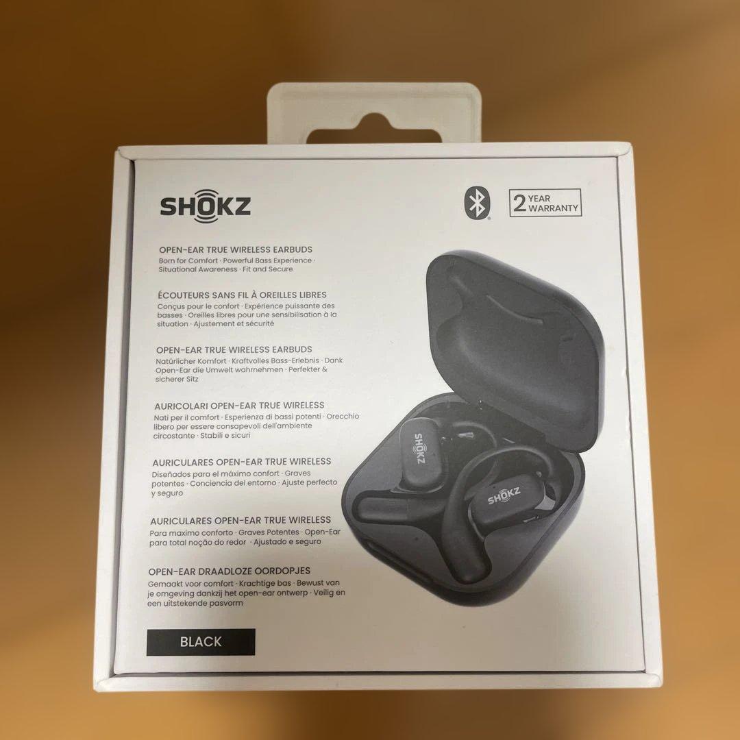 SHOKZ OPENFIT ブラック ワイヤレスイヤホン