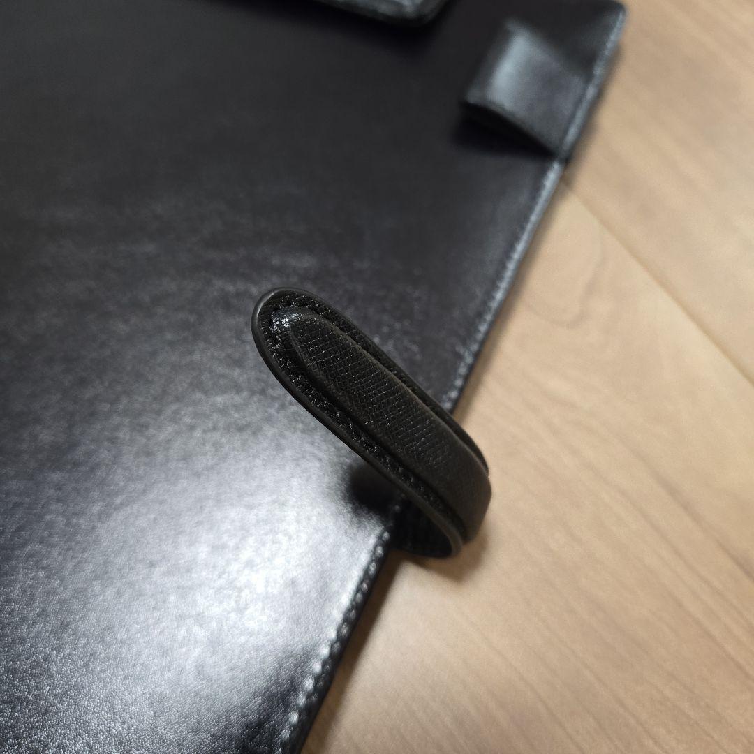 Leather Laboratory　本革 ミーティング ビジネスファイル　黒