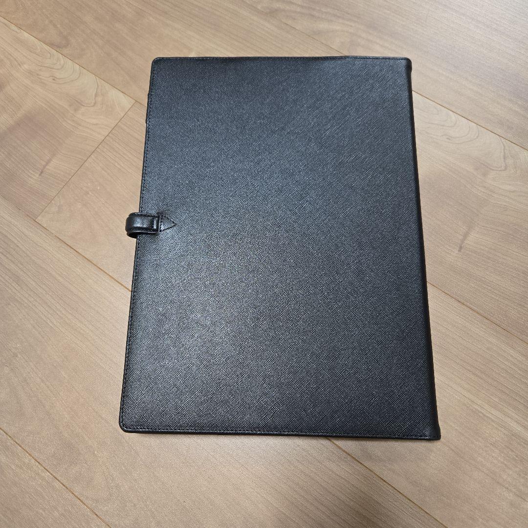 Leather Laboratory　本革 ミーティング ビジネスファイル　黒