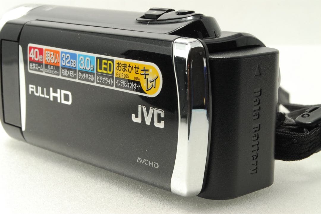 JVC GZ-E265 ❤️動作確認済 ビデオカメラ ジェイブイシー ブラック