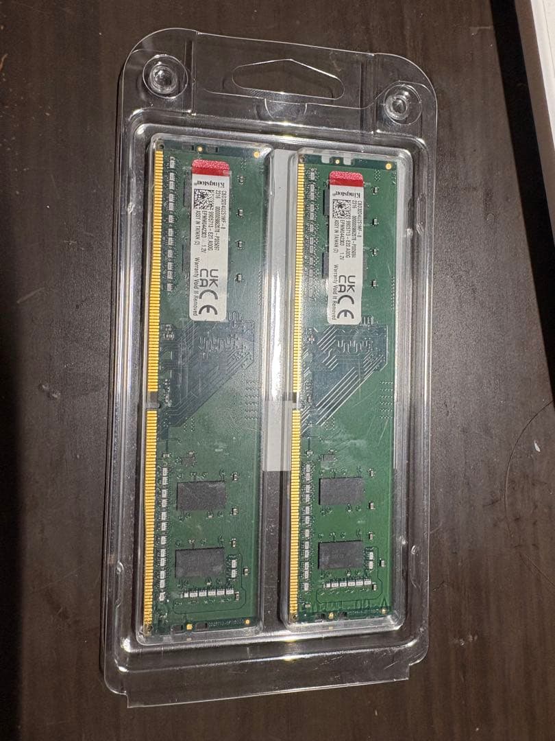 Kingston KVR16S11/8 8GB DDR4 メモリー 2枚セット