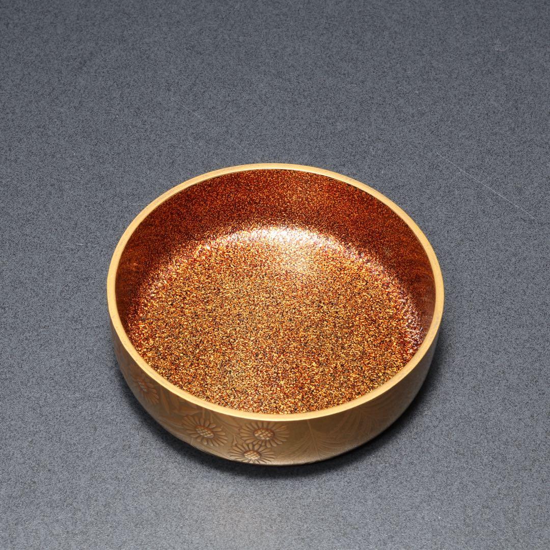 棗　秋草文　清水宗水　金蒔絵　共箱　R1690P2