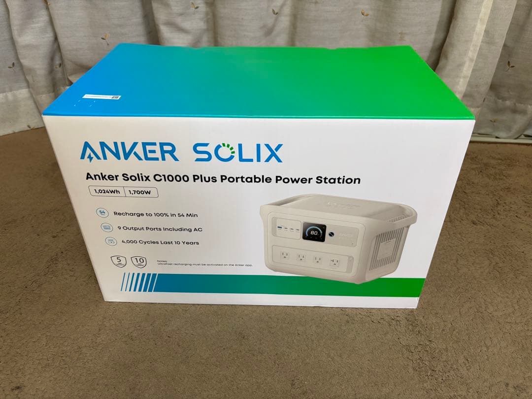 新品未開封　Anker solix C1000 Plus ポータブル電源