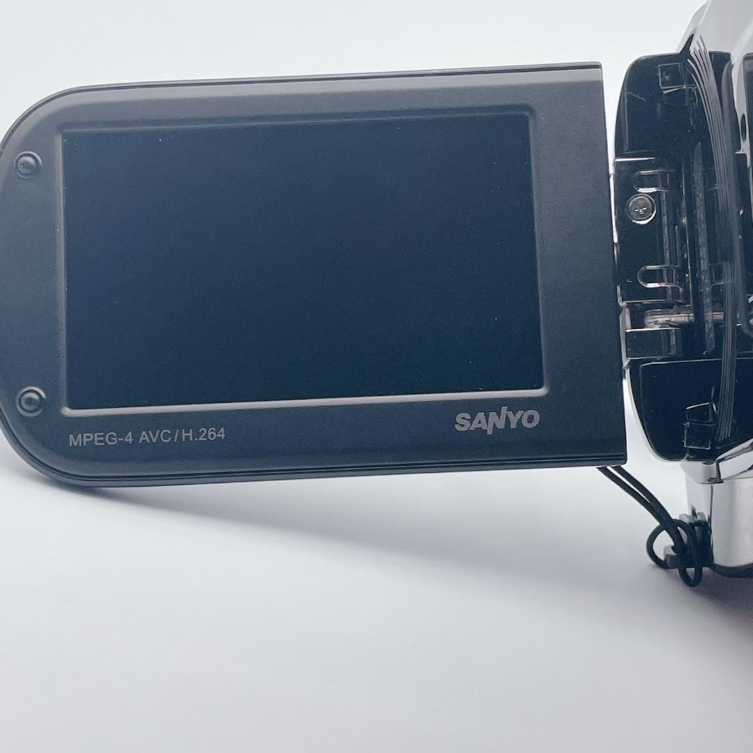 【美品】SANYO 縦型 フルHDデジタルムービーカメラ DMX-CG110