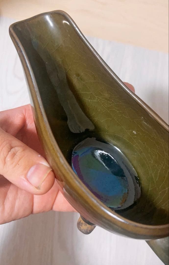 鈞窯 龍柄爵 杯 陶磁器 陶芸　酒器　中国美術 置物 賞物