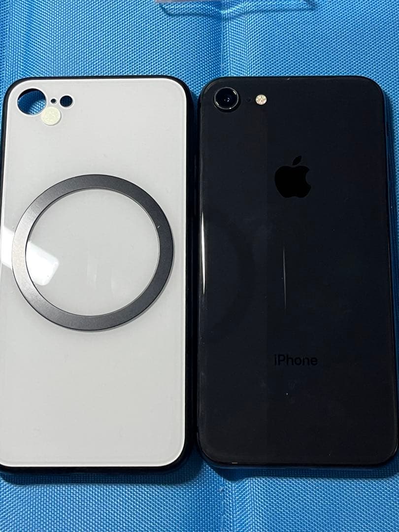 iPhone8 64GB 美品 バッテリー91% ケース付き すぐ使える