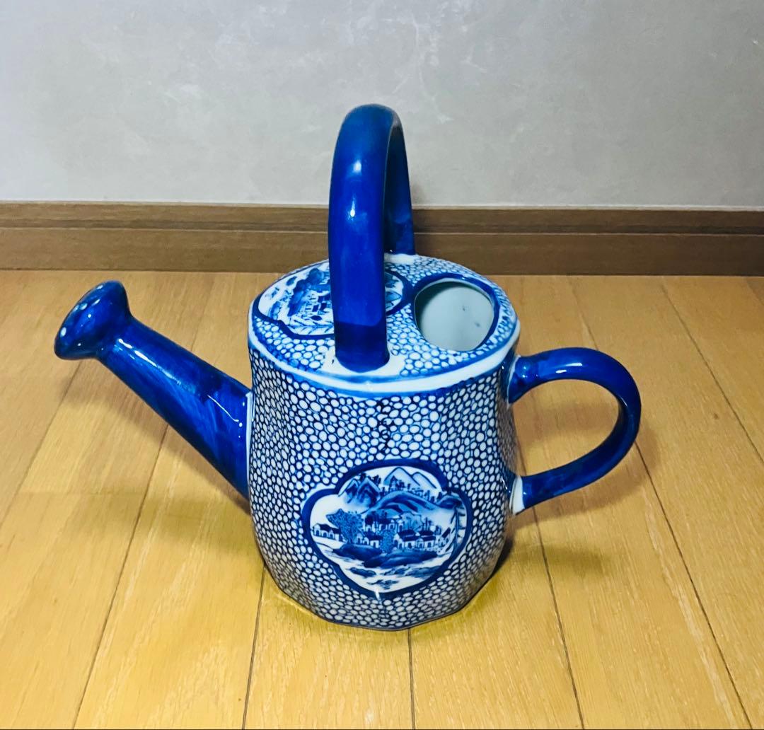 じょうろ花瓶　陶器　インテリア　アンティーク　昭和レトロ