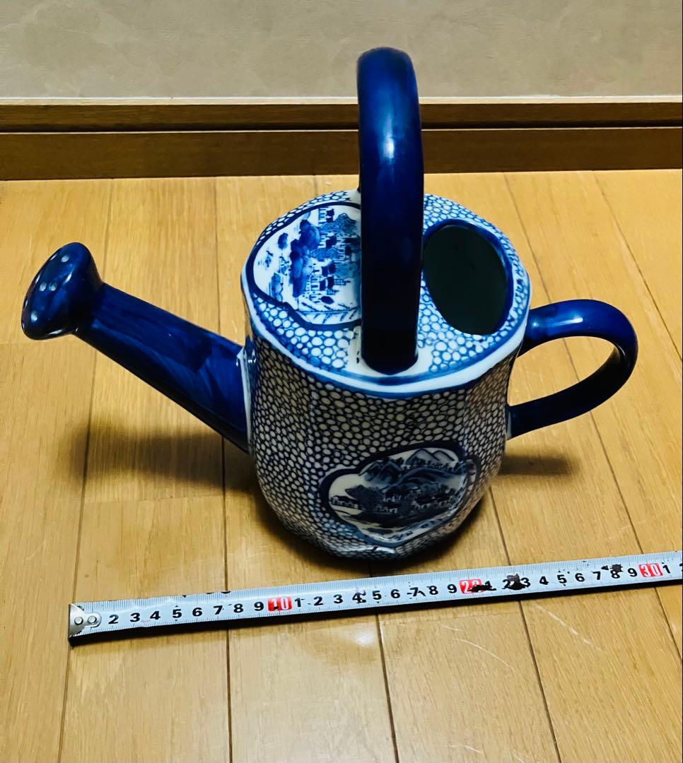 じょうろ花瓶　陶器　インテリア　アンティーク　昭和レトロ