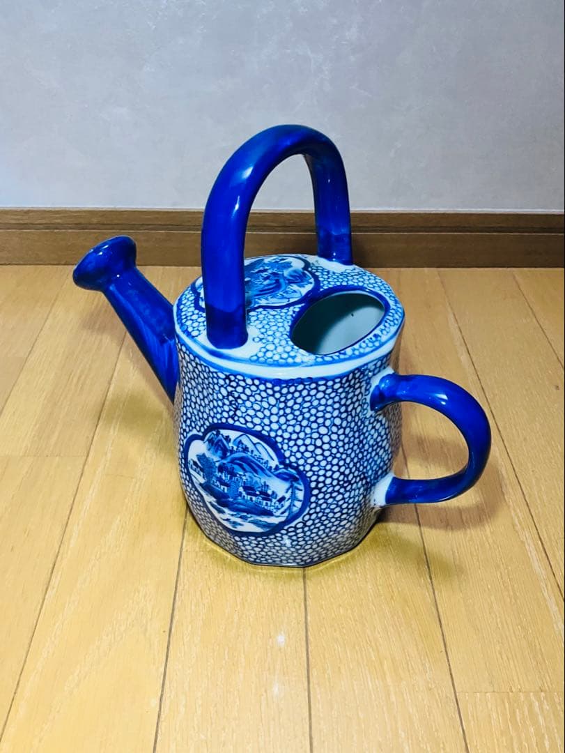 じょうろ花瓶　陶器　インテリア　アンティーク　昭和レトロ