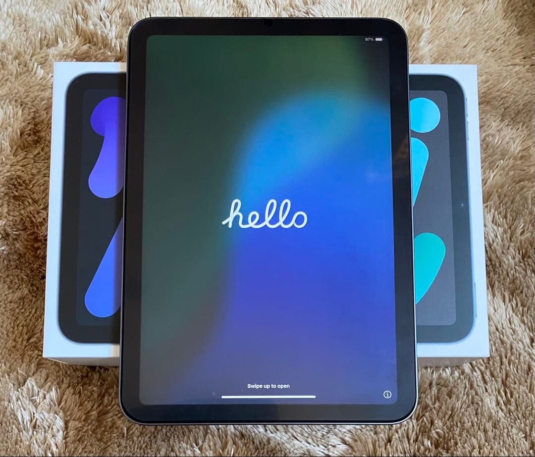 iPad mini 第6世代 Wifi 64GB バッテリー100%＋ケース×2