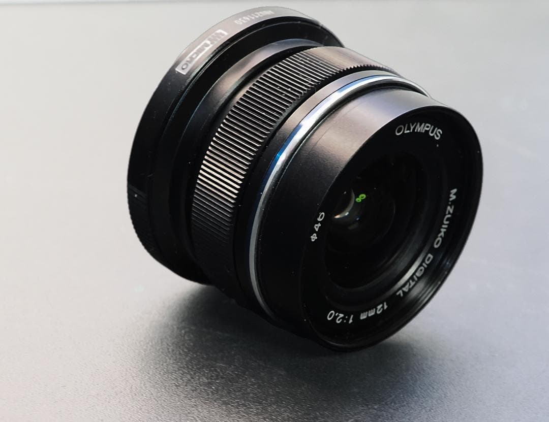 オリンパスM.ZUIKO　ED 12mm F 2.0 BLack 美品