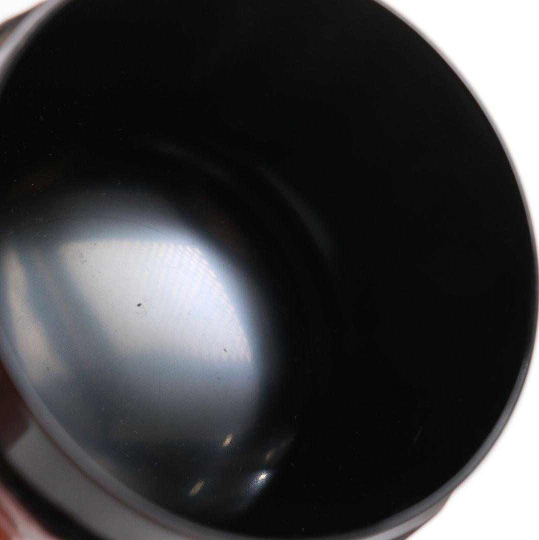 岡本陽斎作 梅月蒔絵 中棗 茶道具 共箱　V771　N2