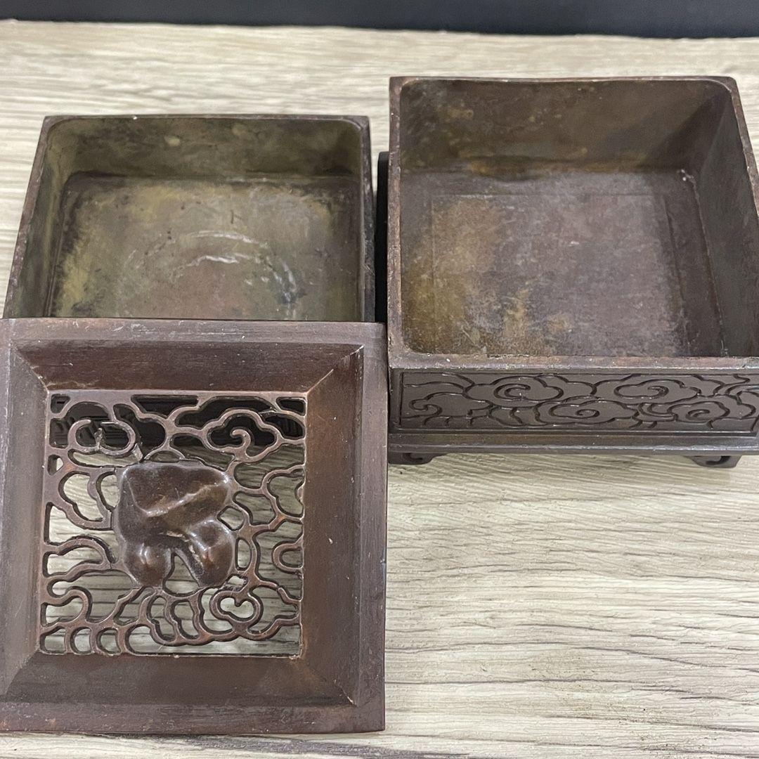 銅製 香炉 五福香炉 香道具 茶道香炉 装飾品工芸品 置物