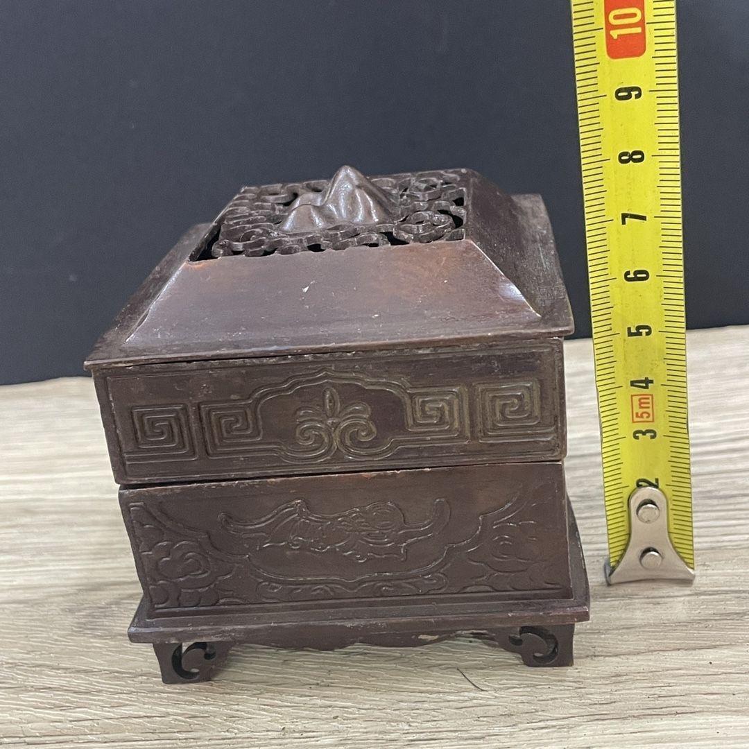 銅製 香炉 五福香炉 香道具 茶道香炉 装飾品工芸品 置物