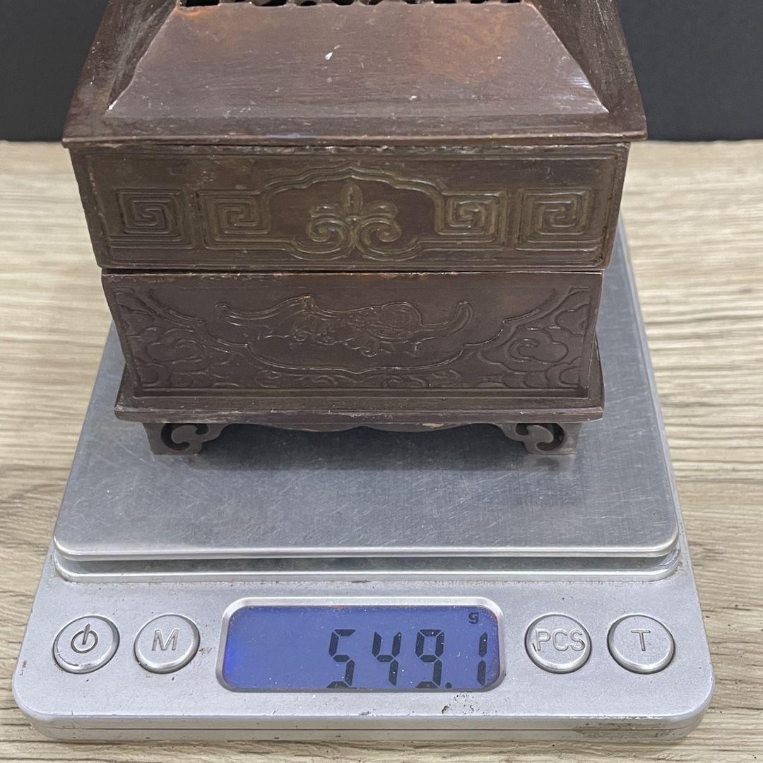 銅製 香炉 五福香炉 香道具 茶道香炉 装飾品工芸品 置物