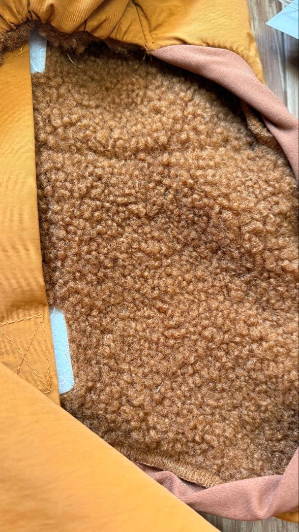 sivi ウインタースーツ　シナモン　フリース裏地付き犬服 イタグレ　S