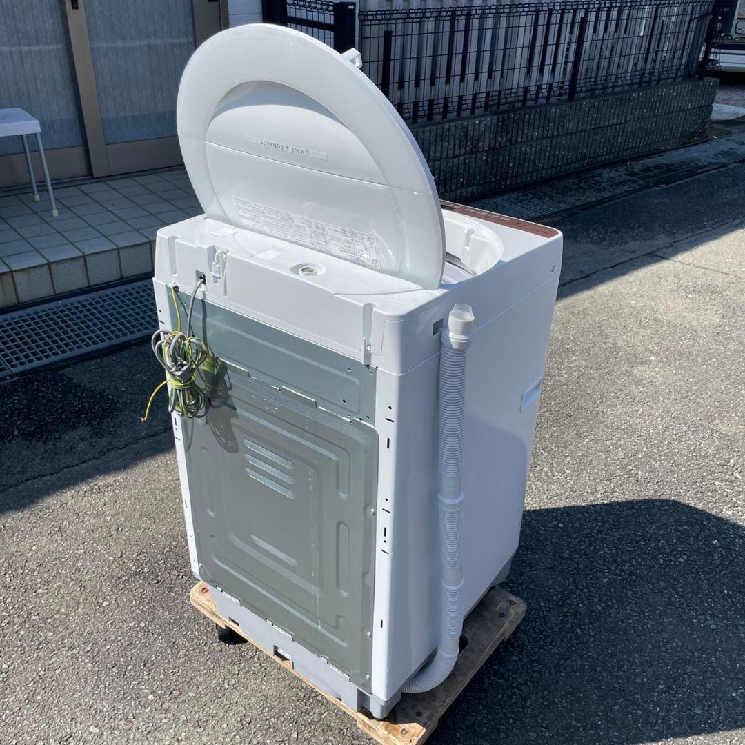 SHARP2020年7㎏全自動洗濯機 未使用風呂水ホース付き 美品 送料無料