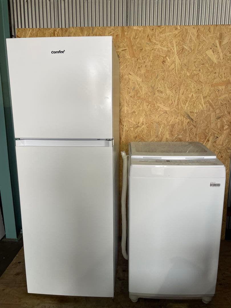 comfee 家電2点セット 2022年製 冷蔵庫 2025年製 洗濯機