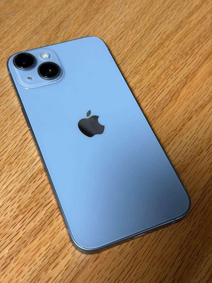 極美品　iPhone14 128G ブルー