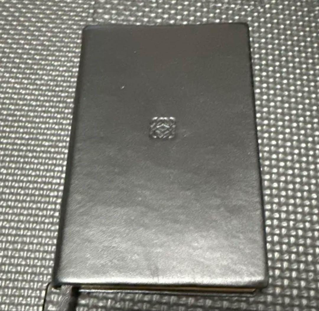 未使用 ロエベ Loewe レザーカバー メモ帳 ノート 手帳 アナグラム