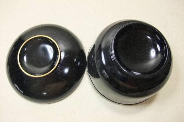 大正期 黒椀 吸い物椀 10客 天然木 本漆器 木箱