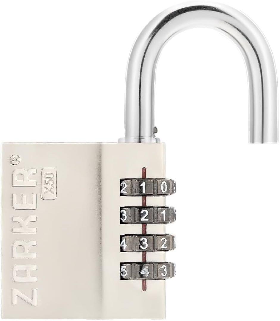 ZARKER 4桁ダイヤル式ロック南京錠 X50：15個/X50L：6個