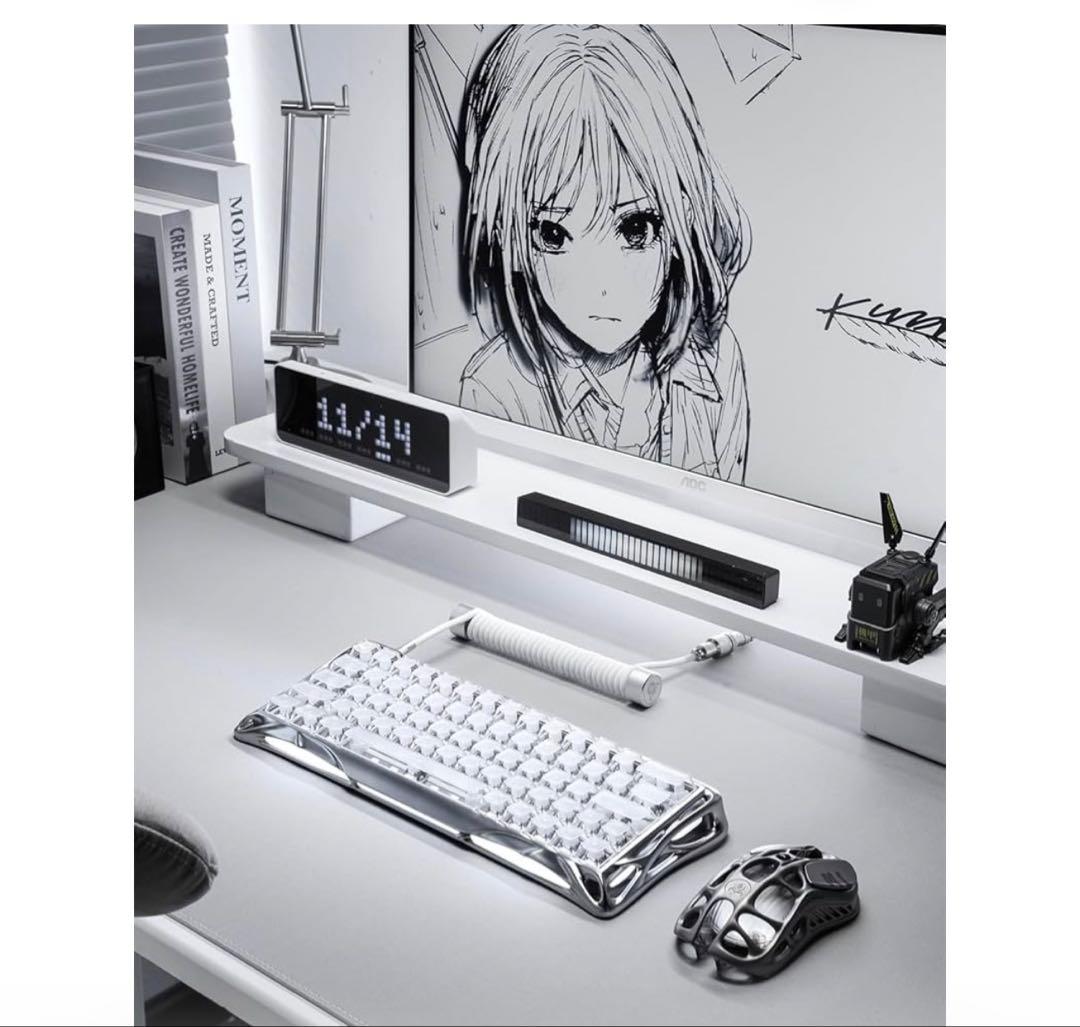 0.005mm ラピッドトリガー搭載 ゲーミングキーボード シルバー