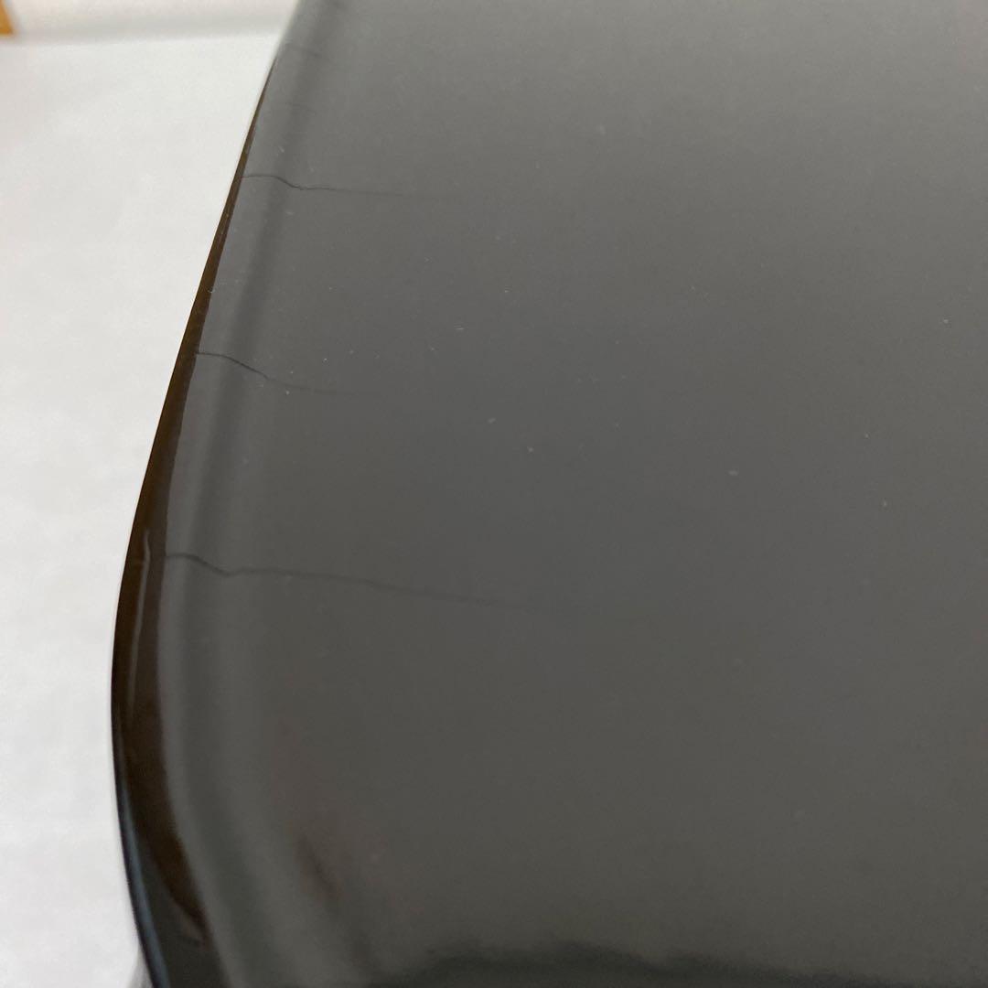 木製どっしりとした台　黒大　赤小　未使用