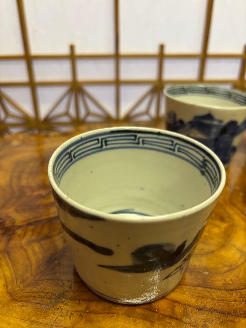 古伊万里　染付　蕎麦猪口　5客セット