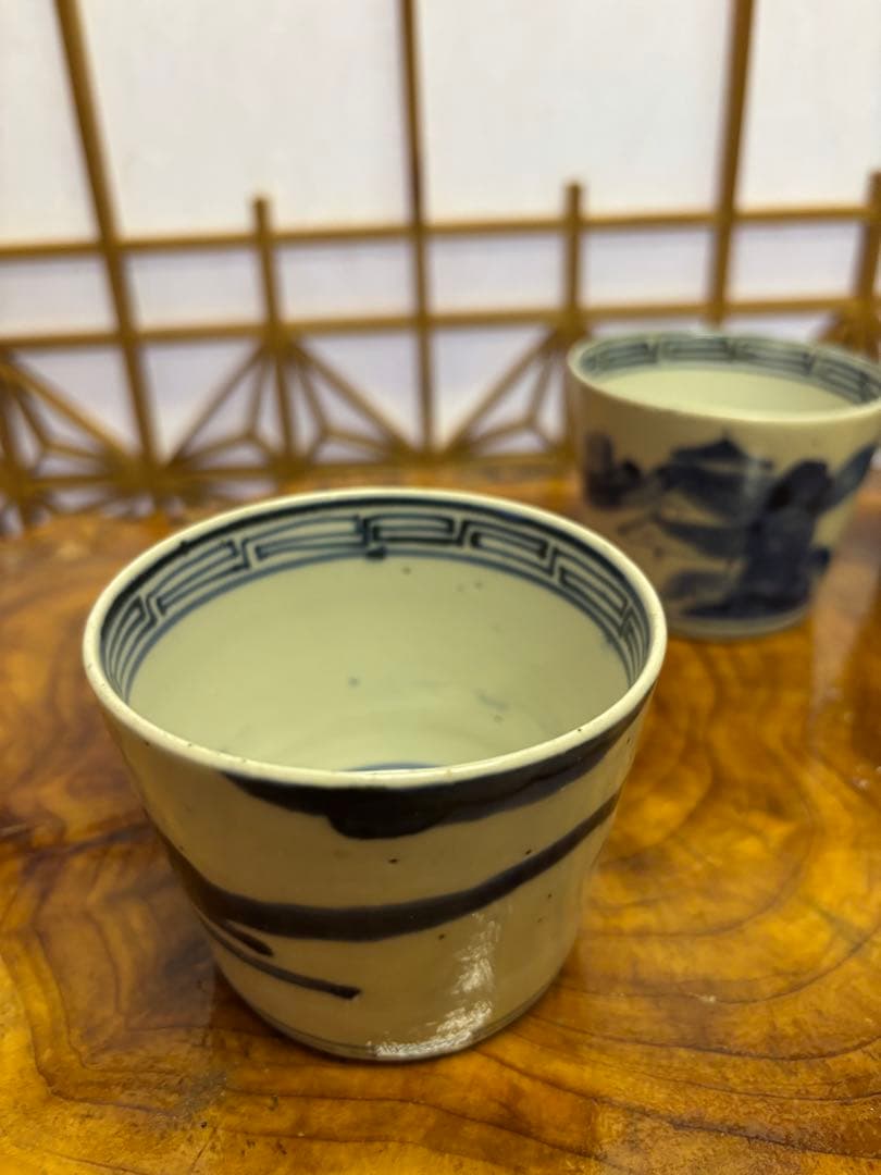 古伊万里　染付　蕎麦猪口　5客セット