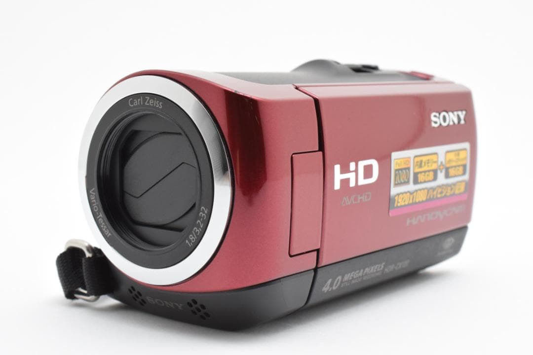 【美品】SONY Handycam HDR-CX120 レッド　動作確認済
