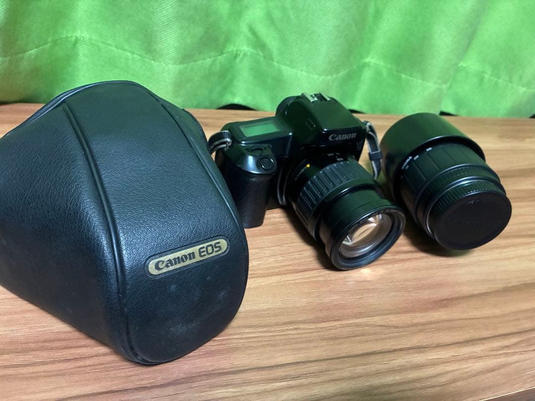 Canon EOS1000QD ダブルレンズセット 純正ケース付 ジャンク