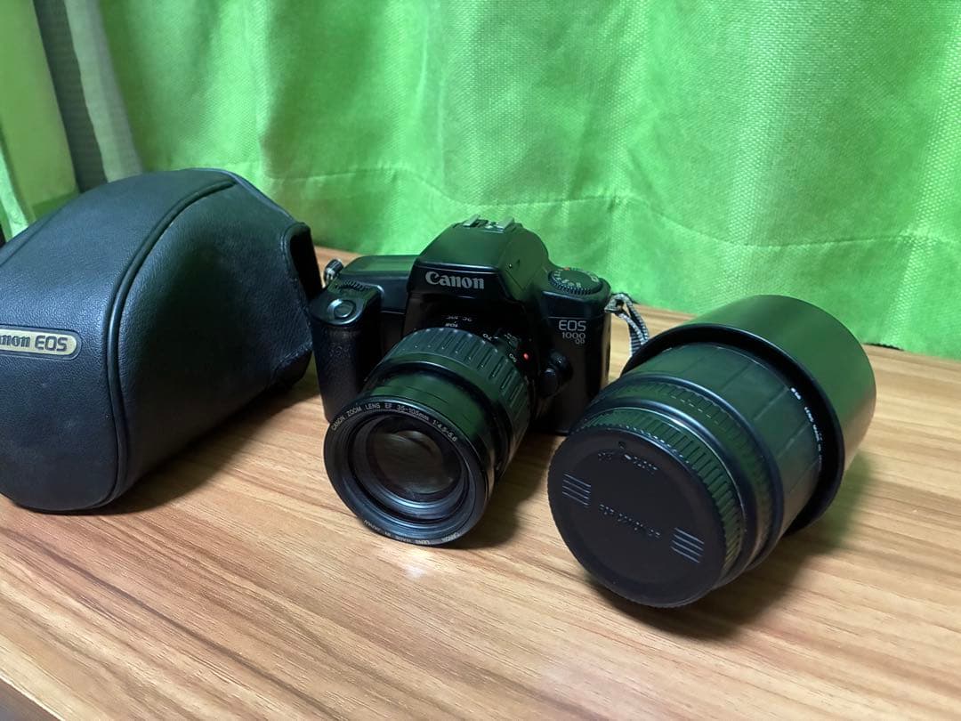Canon EOS1000QD ダブルレンズセット 純正ケース付 ジャンク