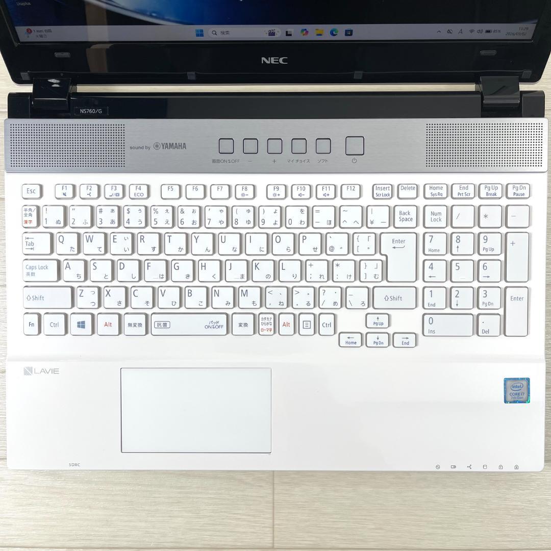 NEC i7 SSD512＋HDD1T メモリ16 タッチパネル ノートパソコン