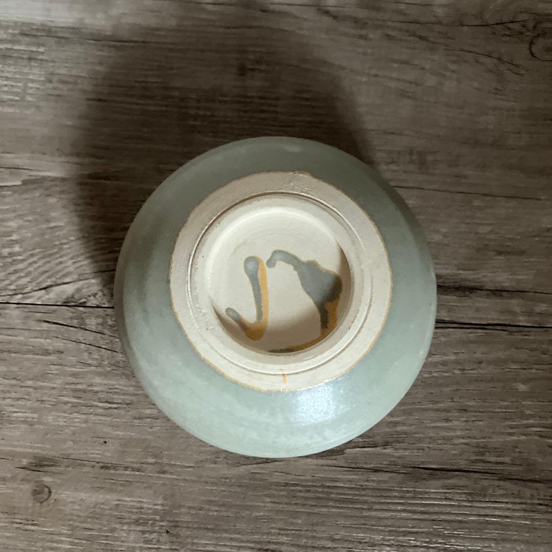 D-4② 和食器 蓋物 陶器 蓋付き鉢 菓子鉢 松絵付け タッセル付き 小物入れ
