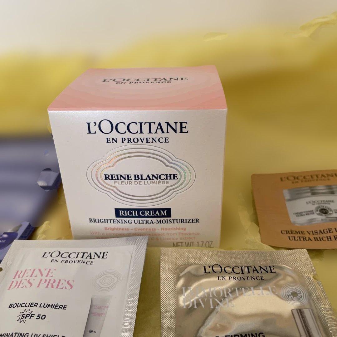 限定セール　ロクシタンレーヌブランシュ クリーム50ml 多種サンプルプレゼント
