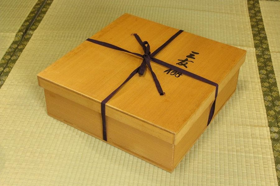 茶道具 三友棚 平安浄白 木箱付(A479)