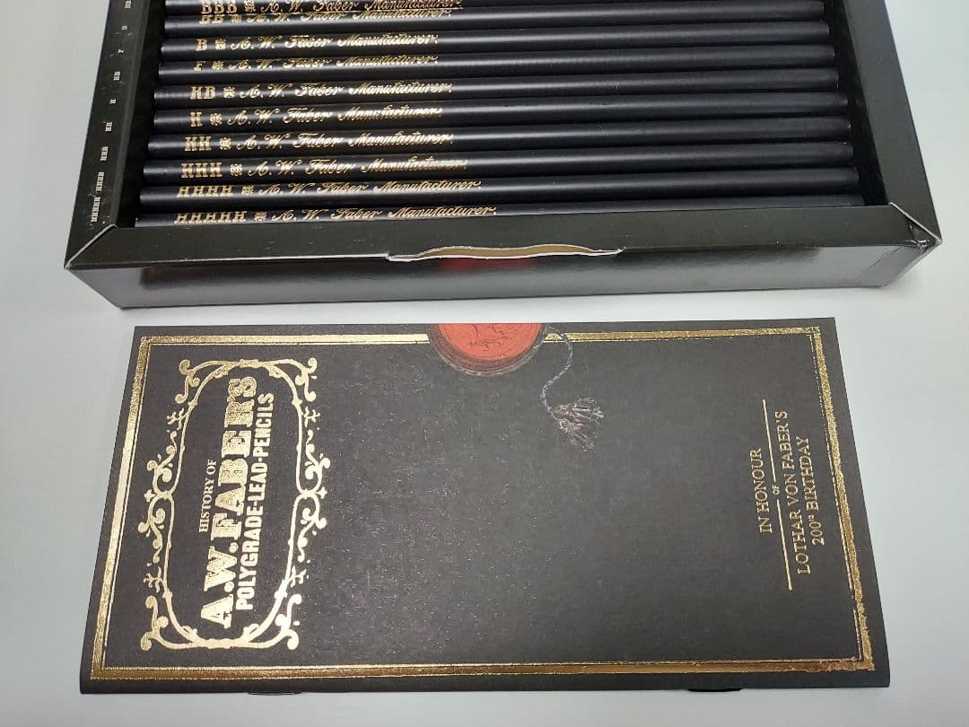 レトロ鉛筆、ファーバーカステル、A.W. Faber ポリグラフ鉛筆 12本入り