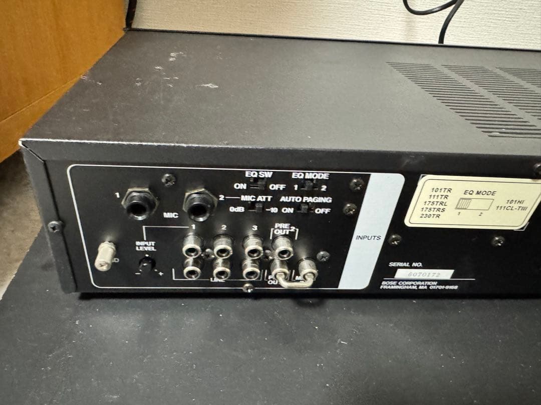 アンプ BOSE MIXER AMPLIFIER 200SR-HI
