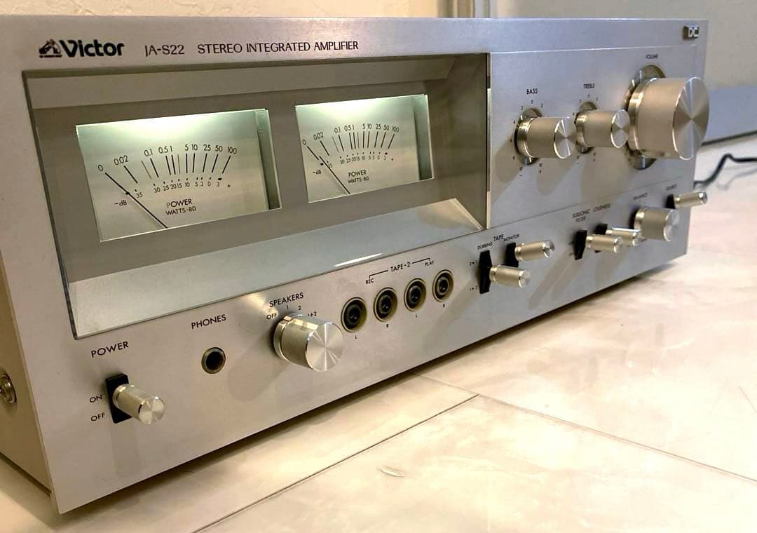 VICTOR プリメインアンプ JA-S22 ビクター 大型パワーメーター