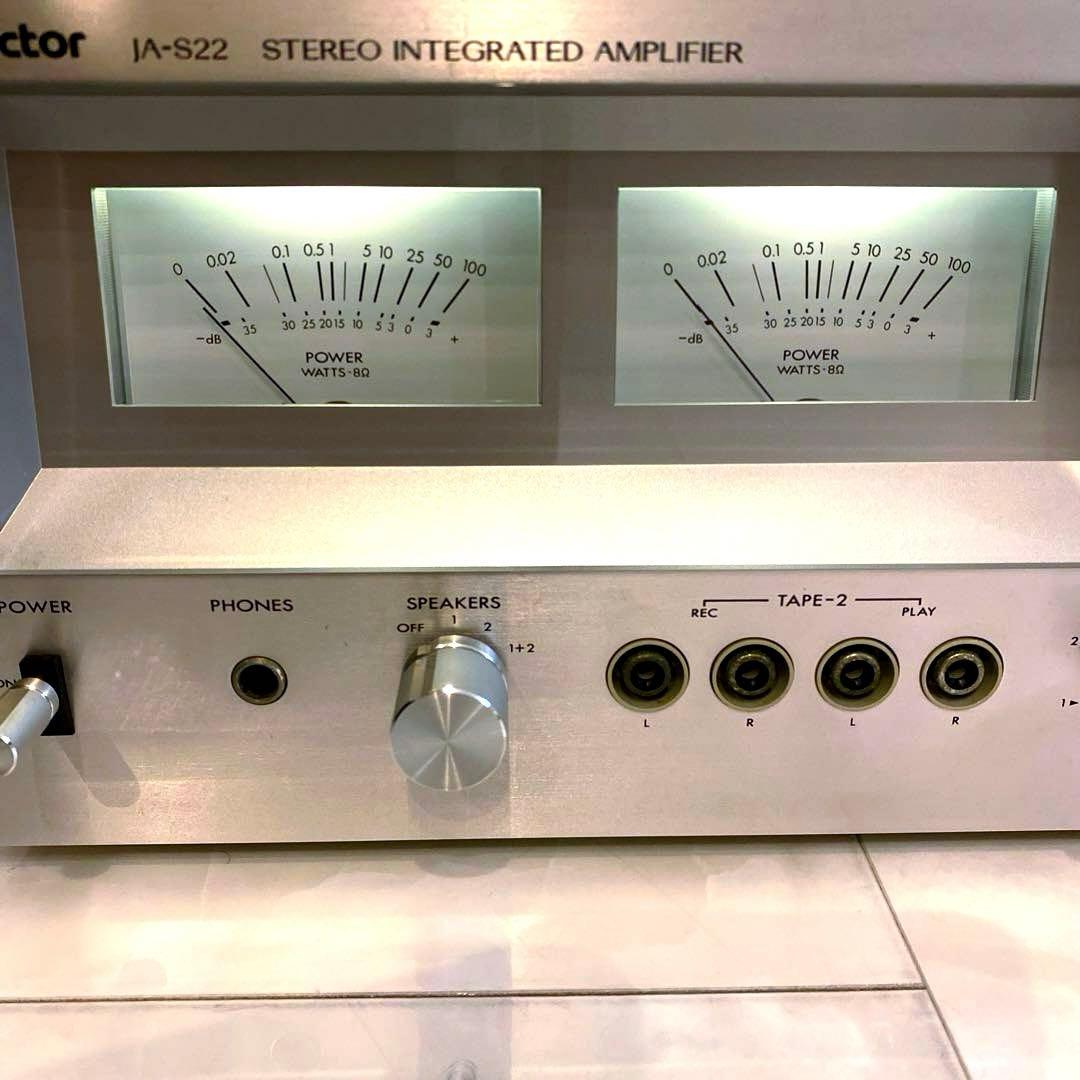 VICTOR プリメインアンプ JA-S22 ビクター 大型パワーメーター