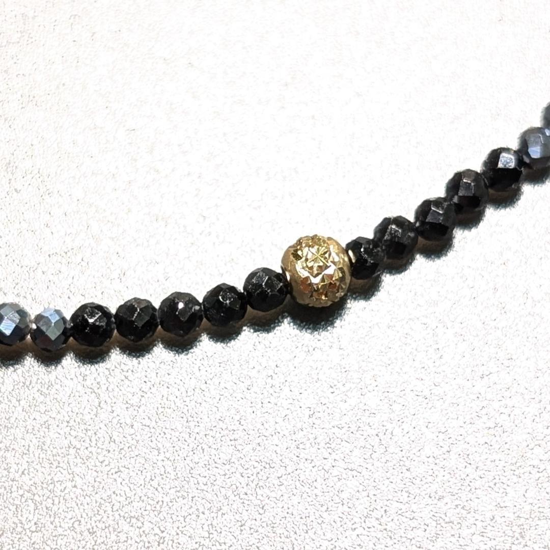 重厚な美しさとパワーを兼ね備えた K18ゴールド×テラヘルツ×スピネルネックレス