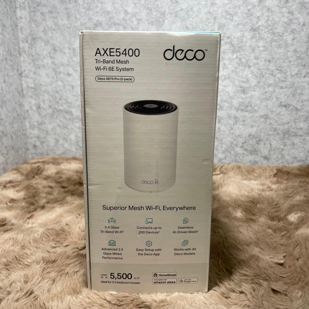TP-Link WiFi 6E ルーターDeco XE75 Pro 2-pack