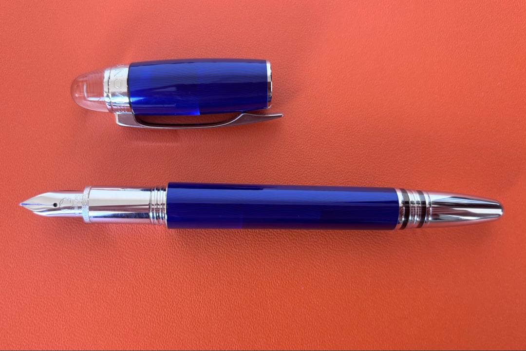 MONT BLANC モンブラン　スターウォーカー　クールブルー　万年筆　EF
