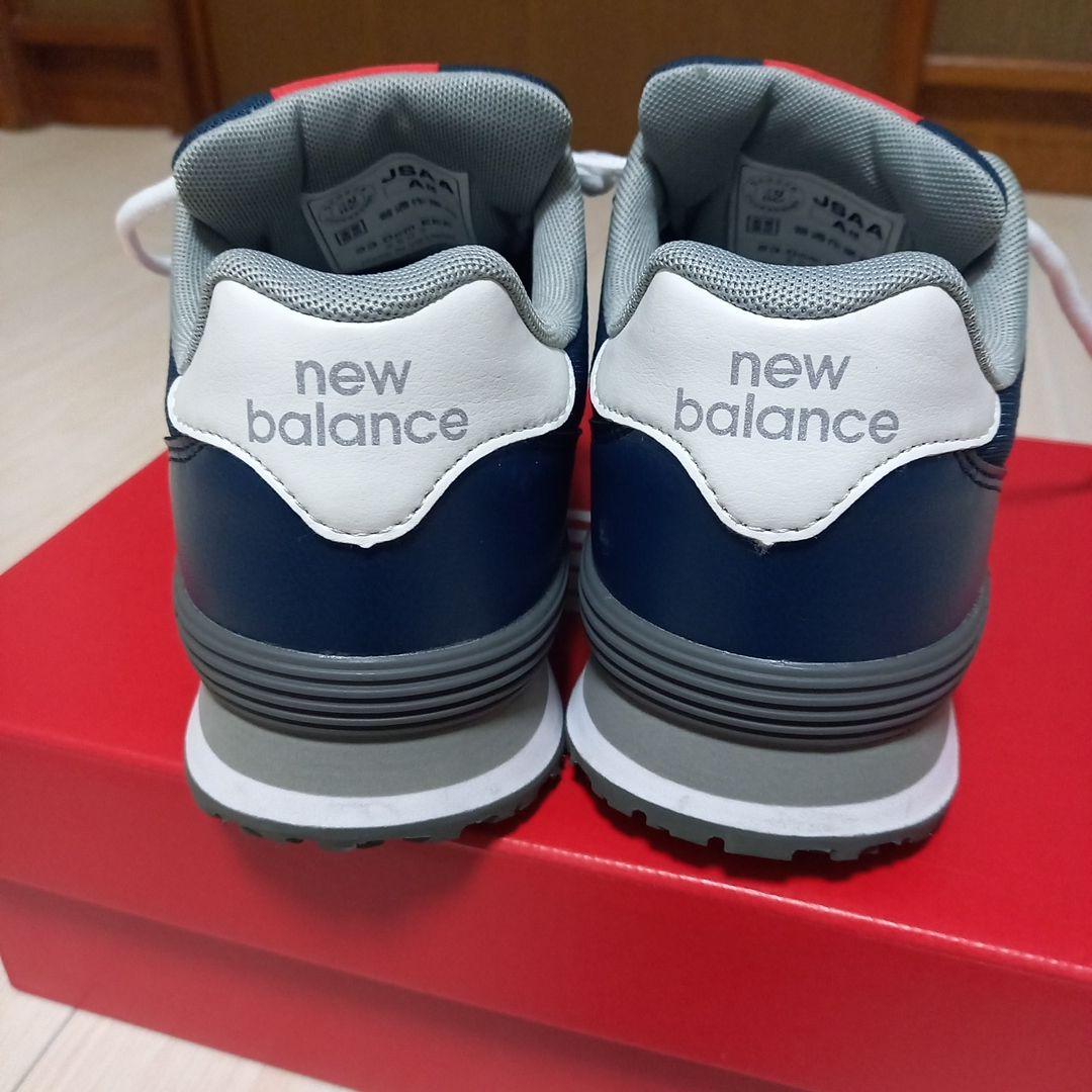 new balance ネイビー スニーカー　安全靴　23cm