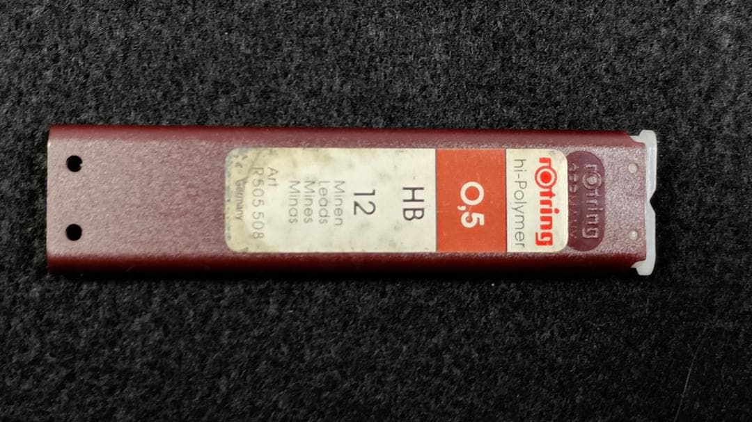 rotring シャープペン 0.35mm＆0.5mm(替え芯付き）