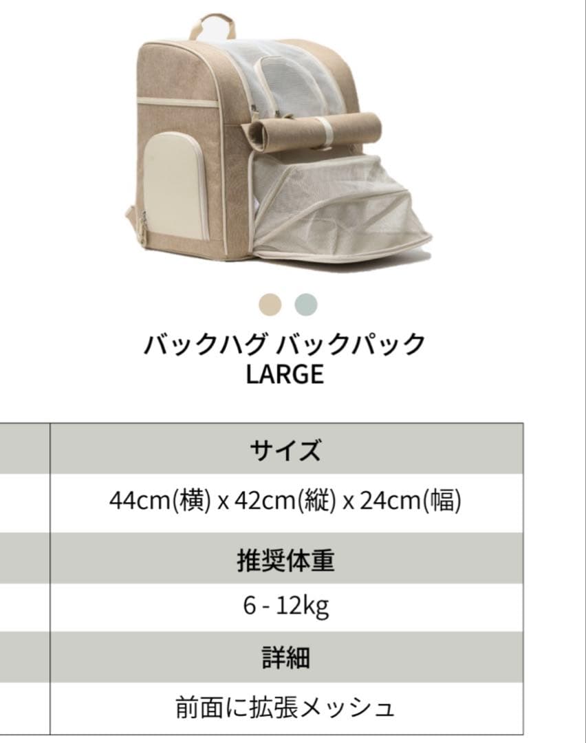 超美品　milliong リュック　Lサイズ　ミリオン　犬リュック